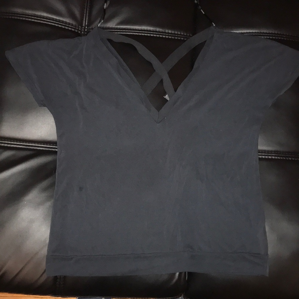 Crisscross top.